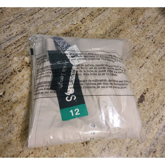 Vintage 1990s Briggs Ankle Comfort High Waist Mom Khaki Tan Women 12 Inseam 25" - Picture 12 of 12